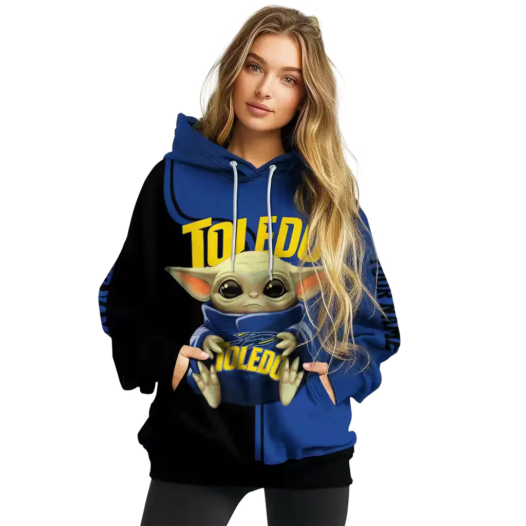customized toledo rockets baby yoda blue black hoodie high quality customized toledo rockets baby yoda blue black hoodie high quality