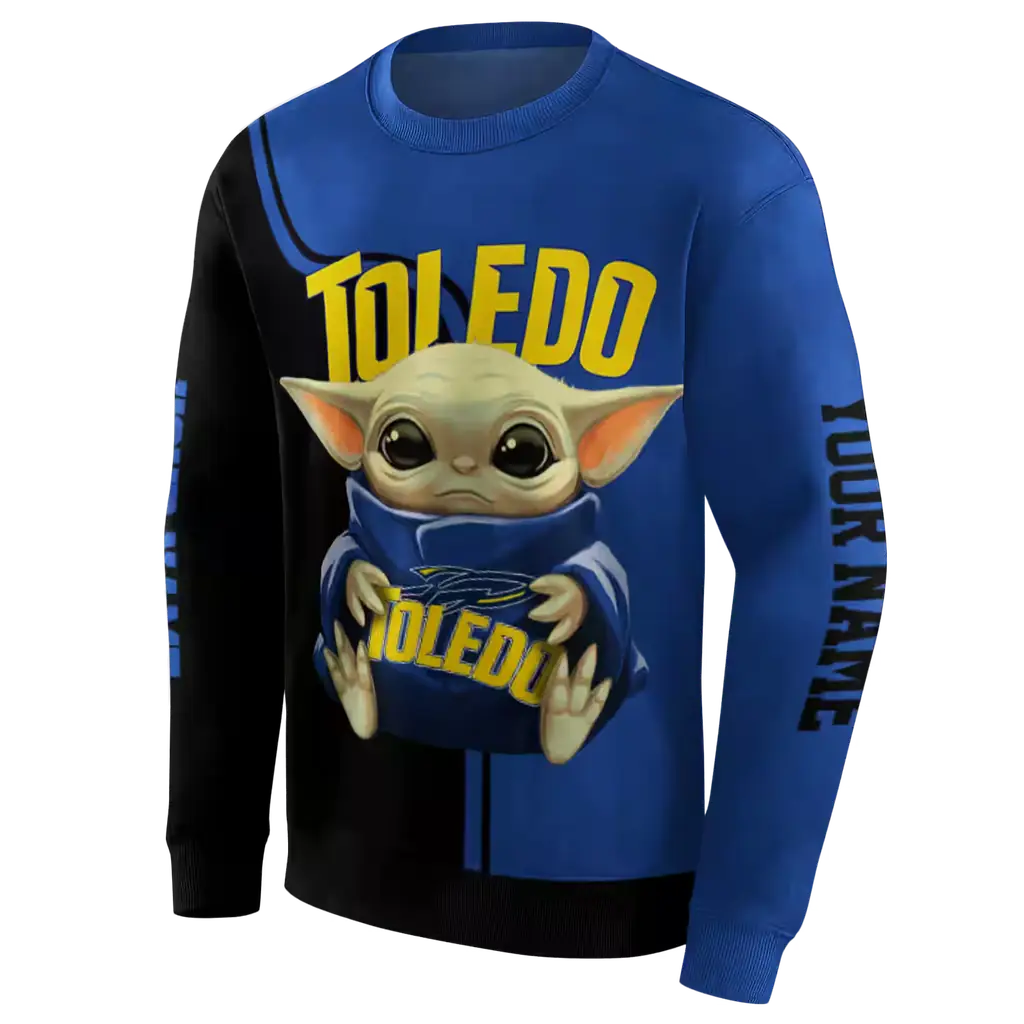 customized toledo rockets baby yoda blue black hoodie new arrival customized toledo rockets baby yoda blue black hoodie new arrival
