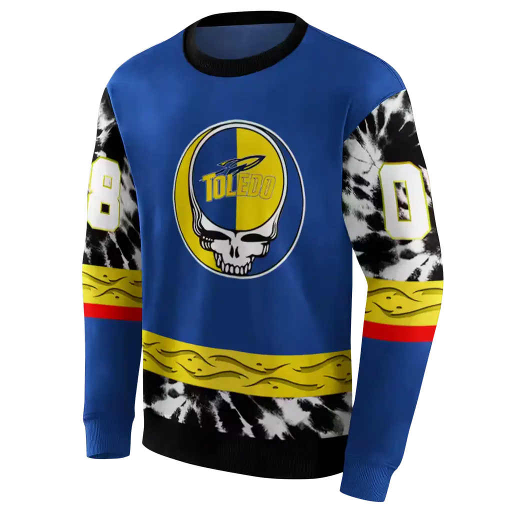 customized toledo rockets grateful vibes blue hoodie new arrival customized toledo rockets grateful vibes blue hoodie new arrival