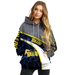 customized toledo rockets hexagonal mesh blue black gray hoodie best selling