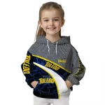 customized toledo rockets hexagonal mesh blue black gray hoodie best selling