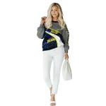 customized toledo rockets hexagonal mesh blue black gray hoodie best selling