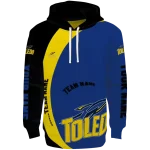 customized toledo rockets minimalist design blue black hoodie best selling