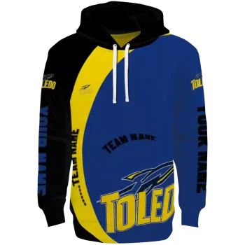 customized toledo rockets minimalist design blue black hoodie best selling
