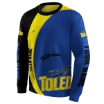 customized toledo rockets minimalist design blue black hoodie best selling
