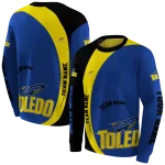 customized toledo rockets minimalist design blue black hoodie best selling