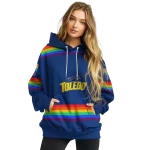 customized toledo rockets rainbow stripes blue hoodie best selling