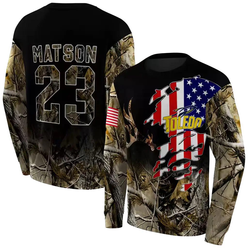 customized toledo rockets tree camo hoodie premium grade customized toledo rockets tree camo hoodie premium grade