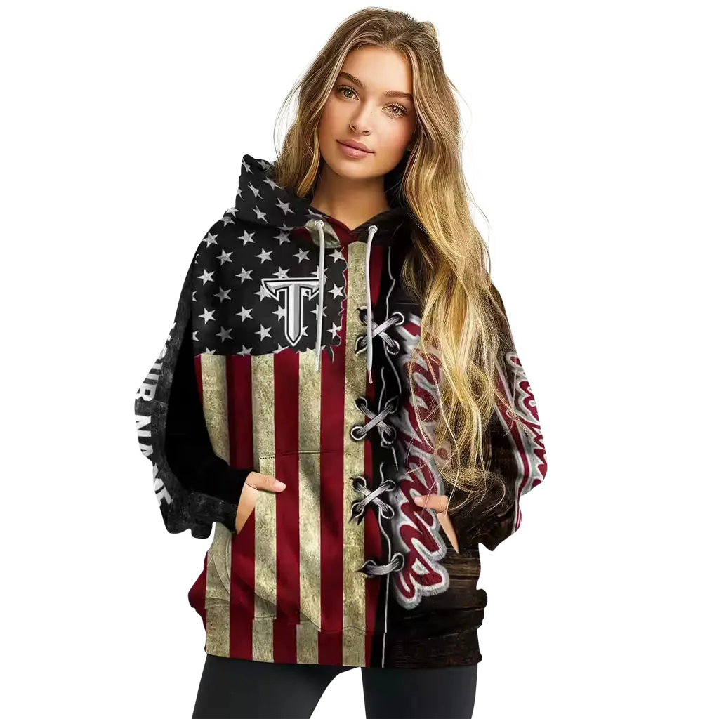 customized troy trojans american pride hoodie high quality customized troy trojans american pride hoodie high quality