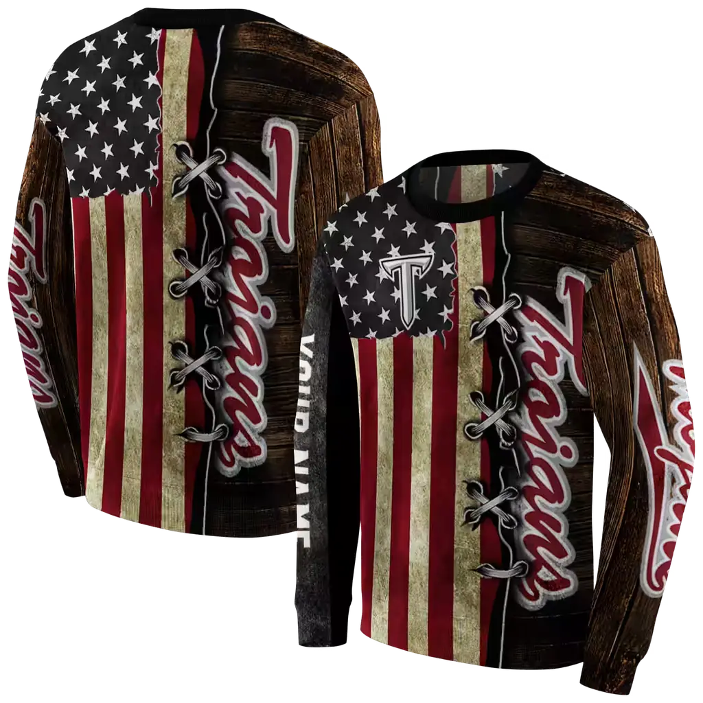customized troy trojans american pride hoodie premium grade customized troy trojans american pride hoodie premium grade