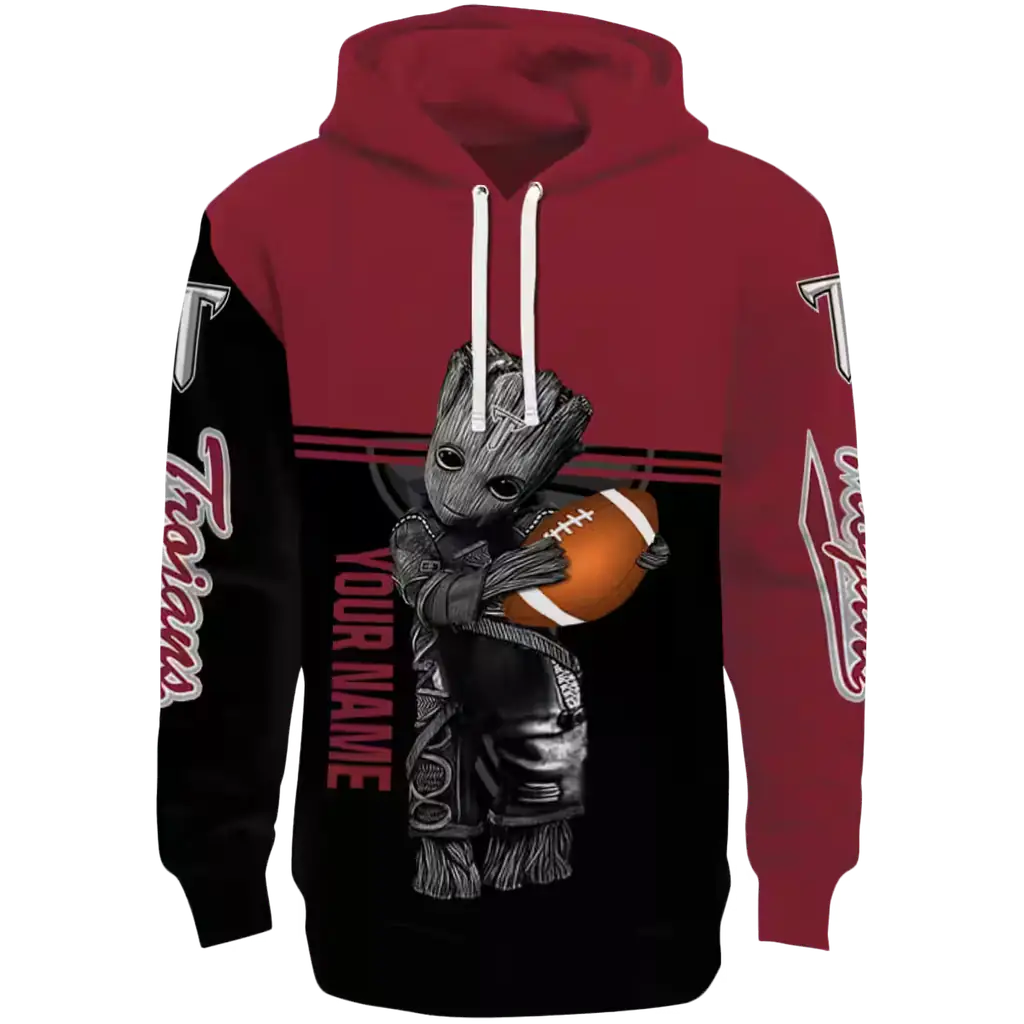 customized troy trojans baby groot red black hoodie best selling customized troy trojans baby groot red black hoodie best selling