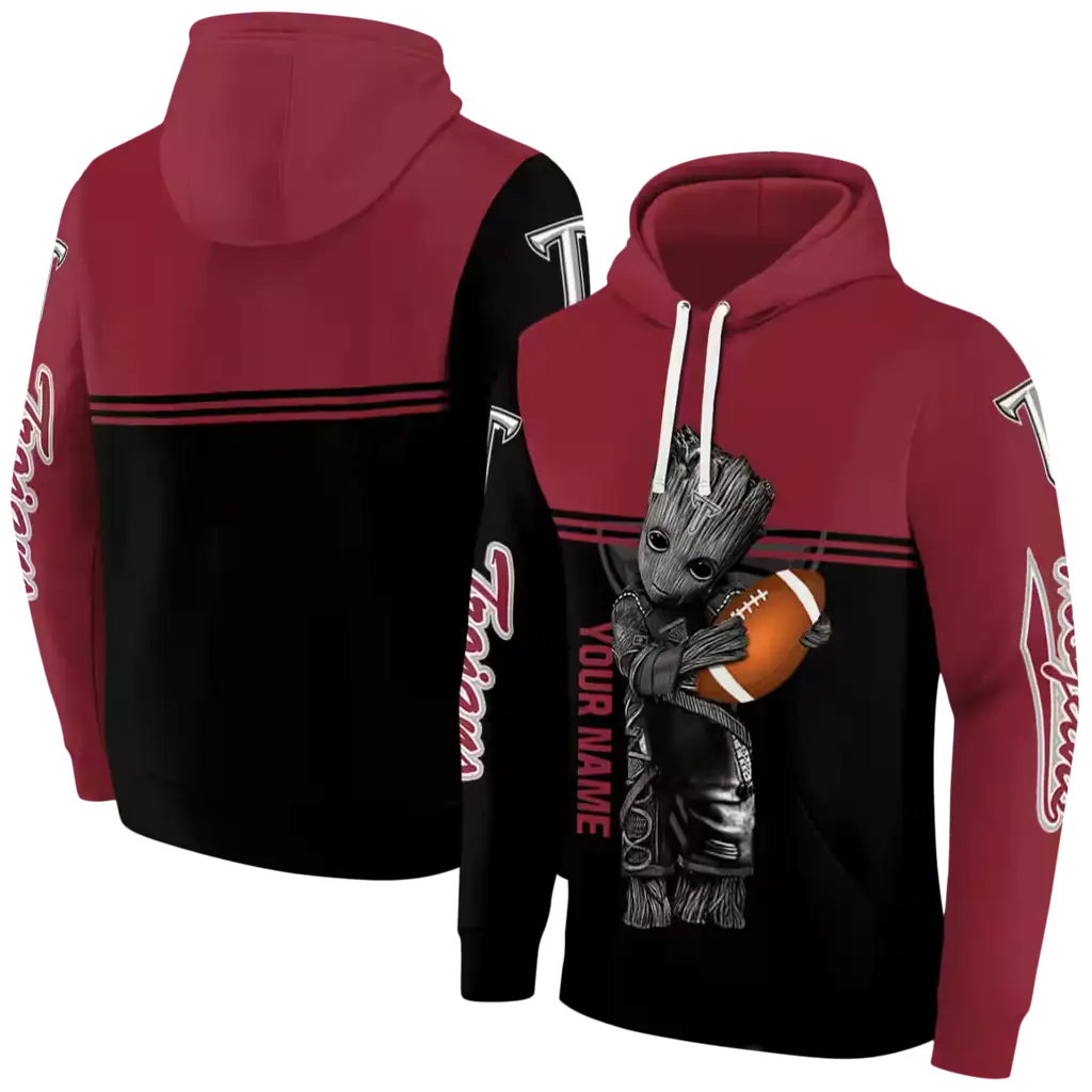customized troy trojans baby groot red black hoodie fashion forward customized troy trojans baby groot red black hoodie fashion forward