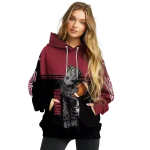 customized troy trojans baby groot red black hoodie best selling