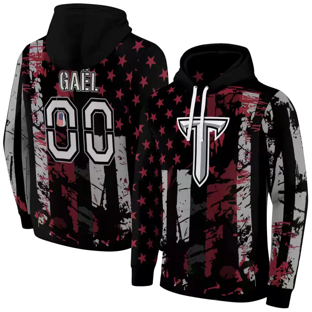 customized troy trojans distressed flag red black hoodie fashion forward customized troy trojans distressed flag red black hoodie fashion forward