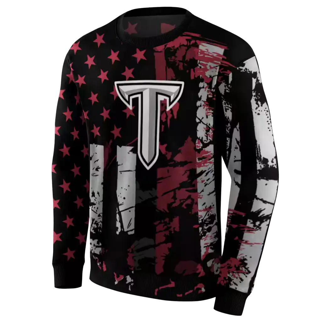 customized troy trojans distressed flag red black hoodie new arrival customized troy trojans distressed flag red black hoodie new arrival