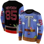 customized troy trojans mario blue black hoodie best selling