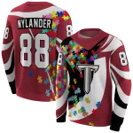 customized troy trojans puzzle pieces red hoodie best selling