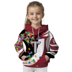 customized troy trojans puzzle pieces red hoodie best selling