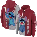 customized troy trojans stitch red hoodie best selling