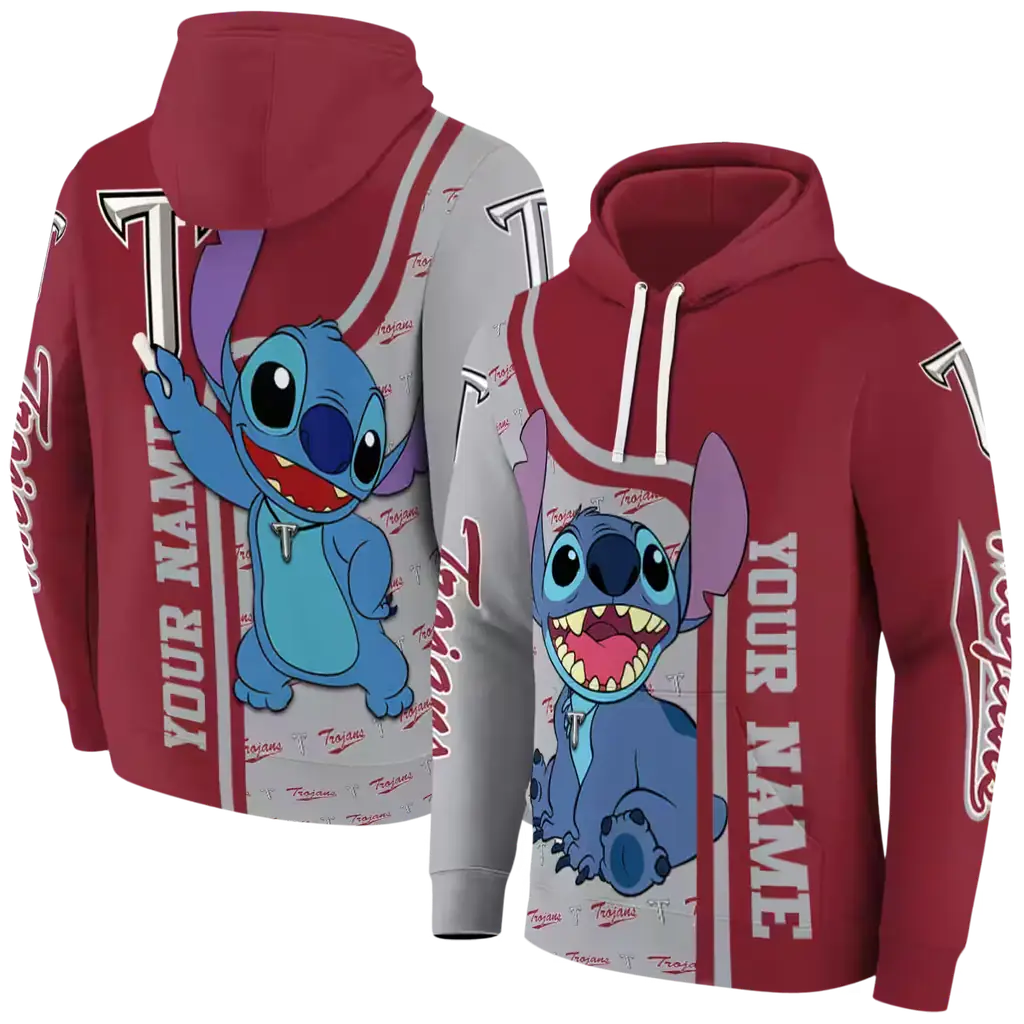 customized troy trojans stitch red hoodie fashion forward customized troy trojans stitch red hoodie fashion forward