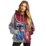 customized troy trojans stitch red hoodie best selling