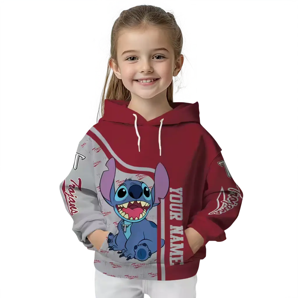 customized troy trojans stitch red hoodie top rated customized troy trojans stitch red hoodie top rated