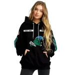 customized tulane green wave punisher skull black hoodie best selling