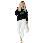 customized tulane green wave punisher skull black hoodie best selling