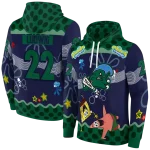 customized tulane green wave spongebob patrick star green navy hoodie best selling