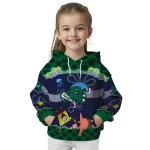 customized tulane green wave spongebob patrick star green navy hoodie best selling
