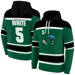 customized tulane green wave striped pattern green hoodie best selling