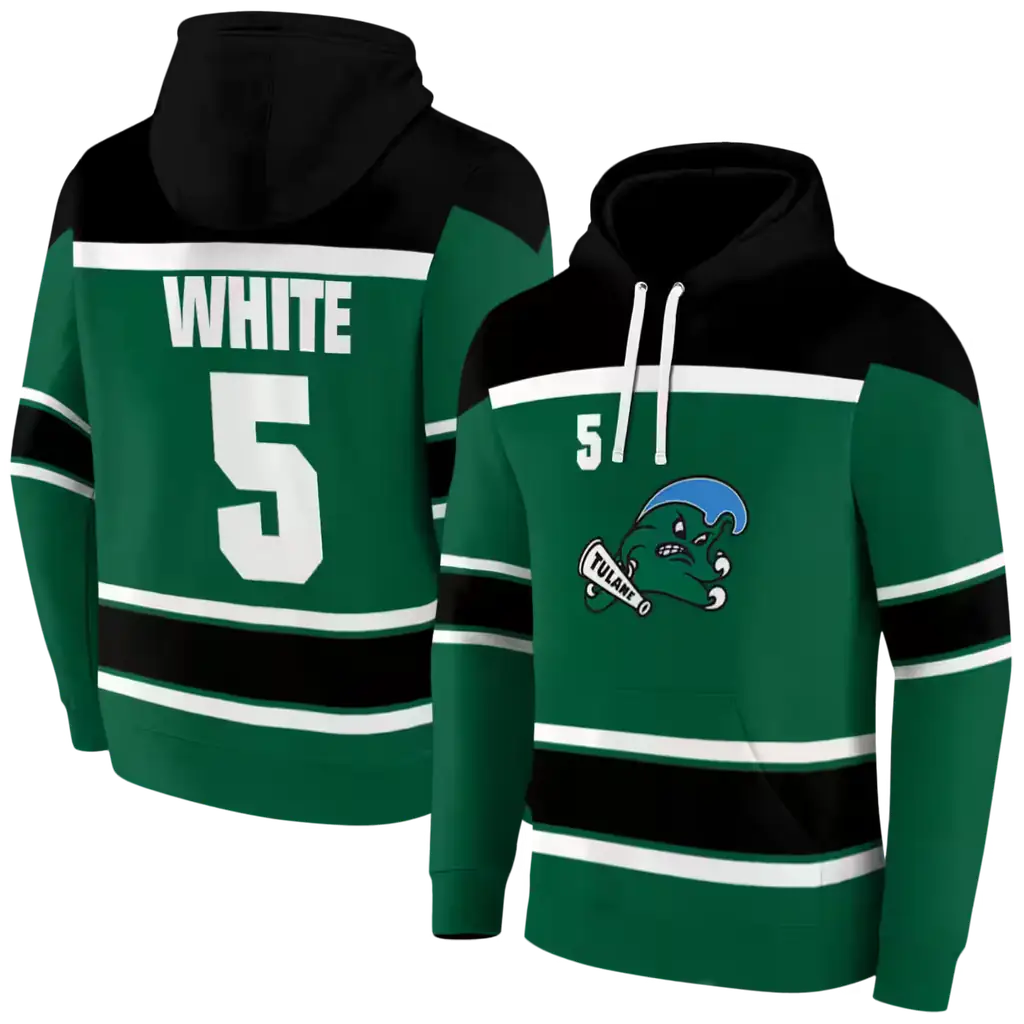 customized tulane green wave striped pattern green hoodie fashion forward customized tulane green wave striped pattern green hoodie fashion forward