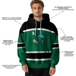 customized tulane green wave striped pattern green hoodie best selling