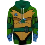 customized tulane green wave superhero armor green hoodie best selling