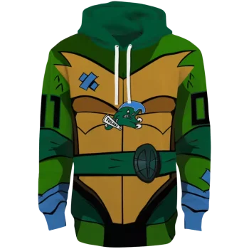 customized tulane green wave superhero armor green hoodie best selling