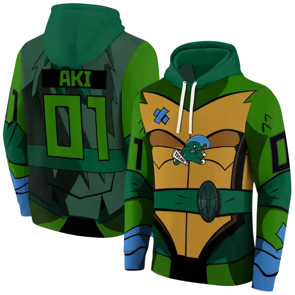 customized tulane green wave superhero armor green hoodie fashion forward customized tulane green wave superhero armor green hoodie fashion forward