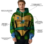 customized tulane green wave superhero armor green hoodie best selling