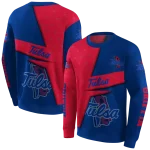 customized tulsa golden hurricane abstract shape blue hoodie best selling