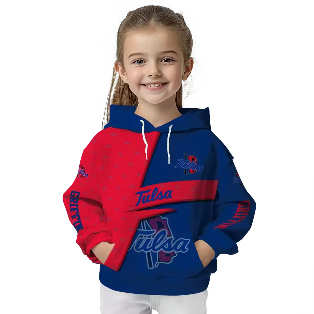 customized tulsa golden hurricane abstract shape blue hoodie top rated customized tulsa golden hurricane abstract shape blue hoodie top rated