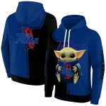 customized tulsa golden hurricane baby yoda blue black hoodie best selling