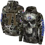 customized tulsa golden hurricane camo skull hoodie best selling