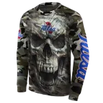 customized tulsa golden hurricane camo skull hoodie best selling
