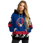 customized tulsa golden hurricane grateful vibes blue hoodie best selling