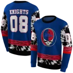 customized tulsa golden hurricane grateful vibes blue hoodie best selling