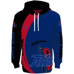 customized tulsa golden hurricane minimalist design blue black hoodie best selling