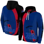 customized tulsa golden hurricane minimalist design blue black hoodie best selling
