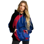 customized tulsa golden hurricane minimalist design blue black hoodie best selling