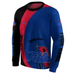 customized tulsa golden hurricane minimalist design blue black hoodie best selling