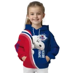 customized tulsa golden hurricane peeking snoopy blue hoodie best selling