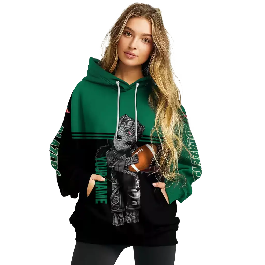 customized uab blazers baby groot green black hoodie high quality customized uab blazers baby groot green black hoodie high quality